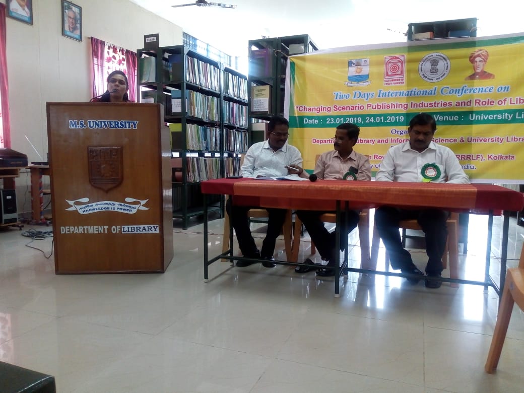 International Conference held at MS University